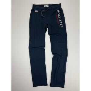 Hollister Y2K Vintage Lounge Sweatpants XS Embroidered Logo Navy